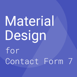 Material design for contact form 7 plugin logo