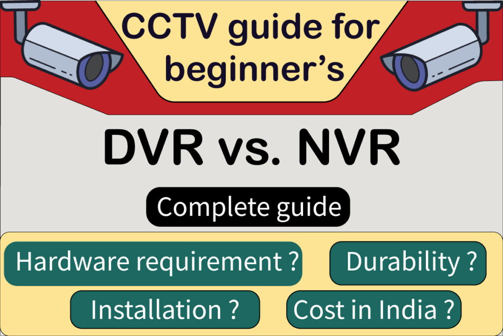 CCTV camera cost in India & setup. CCTV setup guide for beginners.