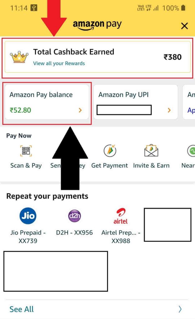 Generate UPI for Net banking and get amazon pay cash back