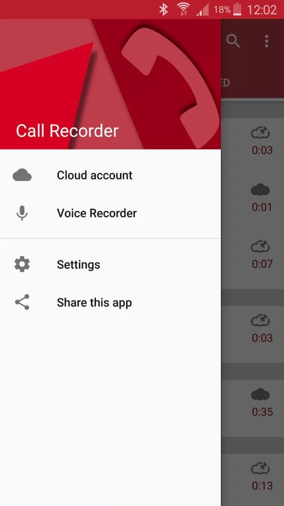 Automatic phone voice recorder cloud sharing
