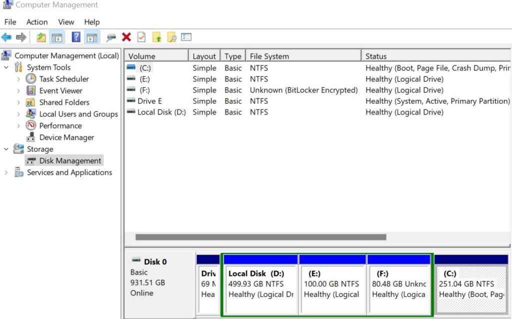 Windows Disk Manager