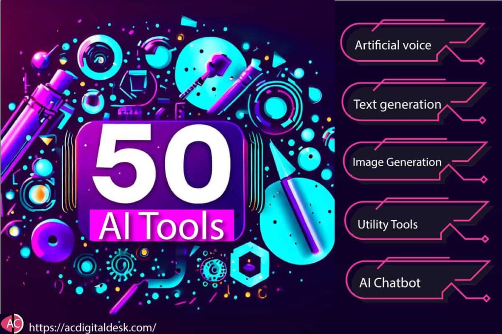 AI tools list Top 50 AI tools Review 2023