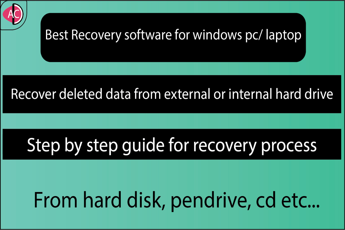 How to recover deleted data from external or internal hard drive?
