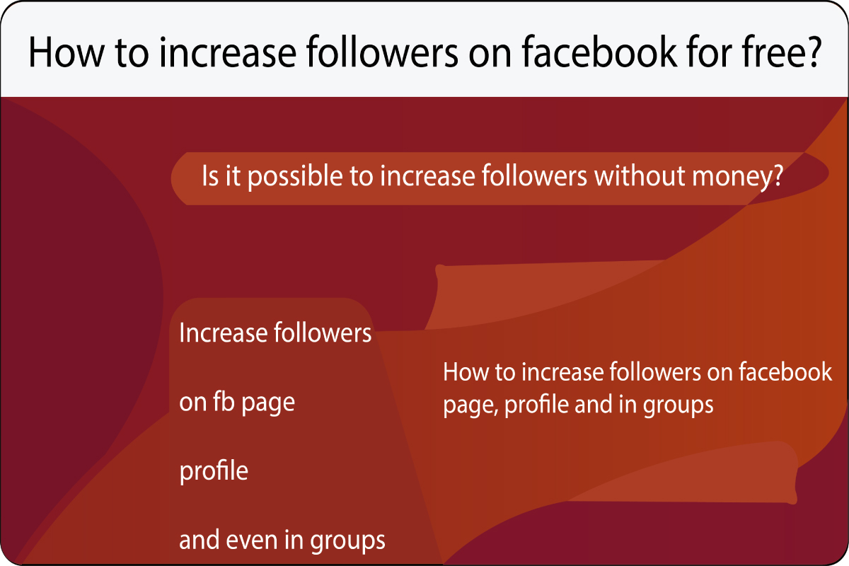 How to increase followers on Facebook page without money?