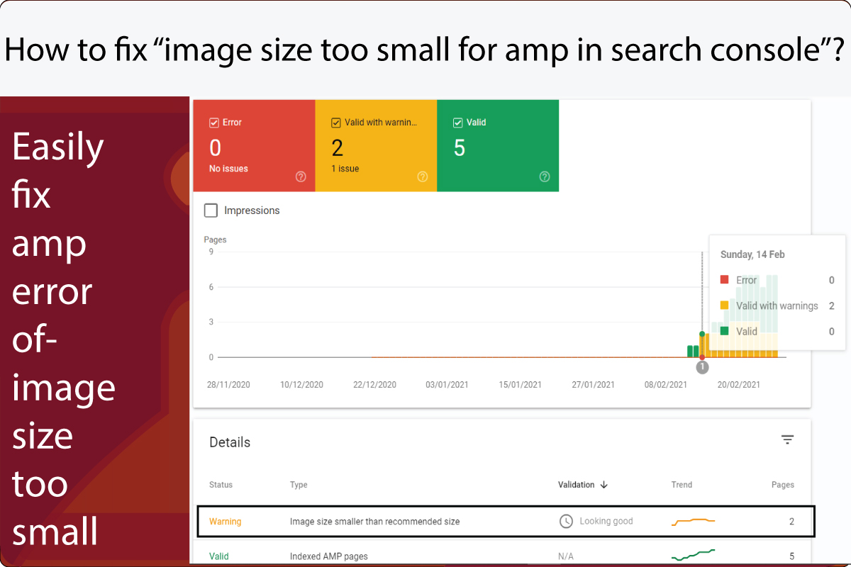 How to solve image size too small in google search console?