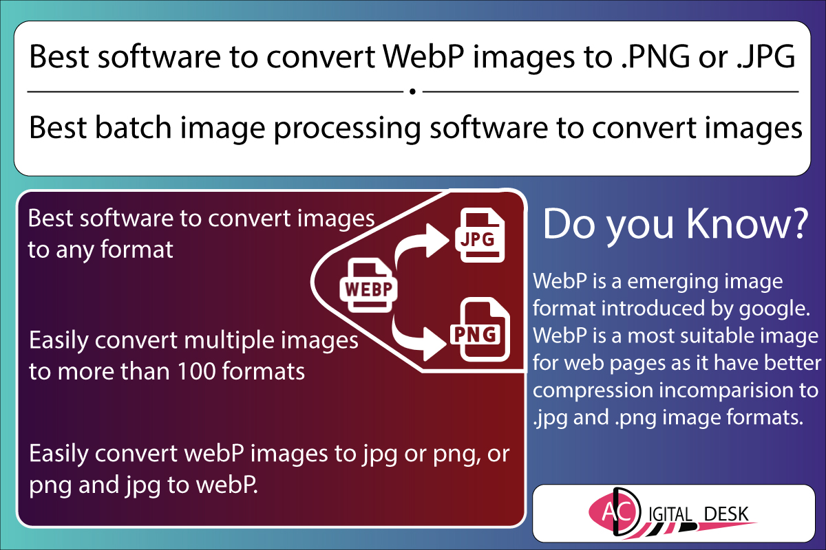 How to convert WebP images to jpg or png? Best image converter in 2021.
